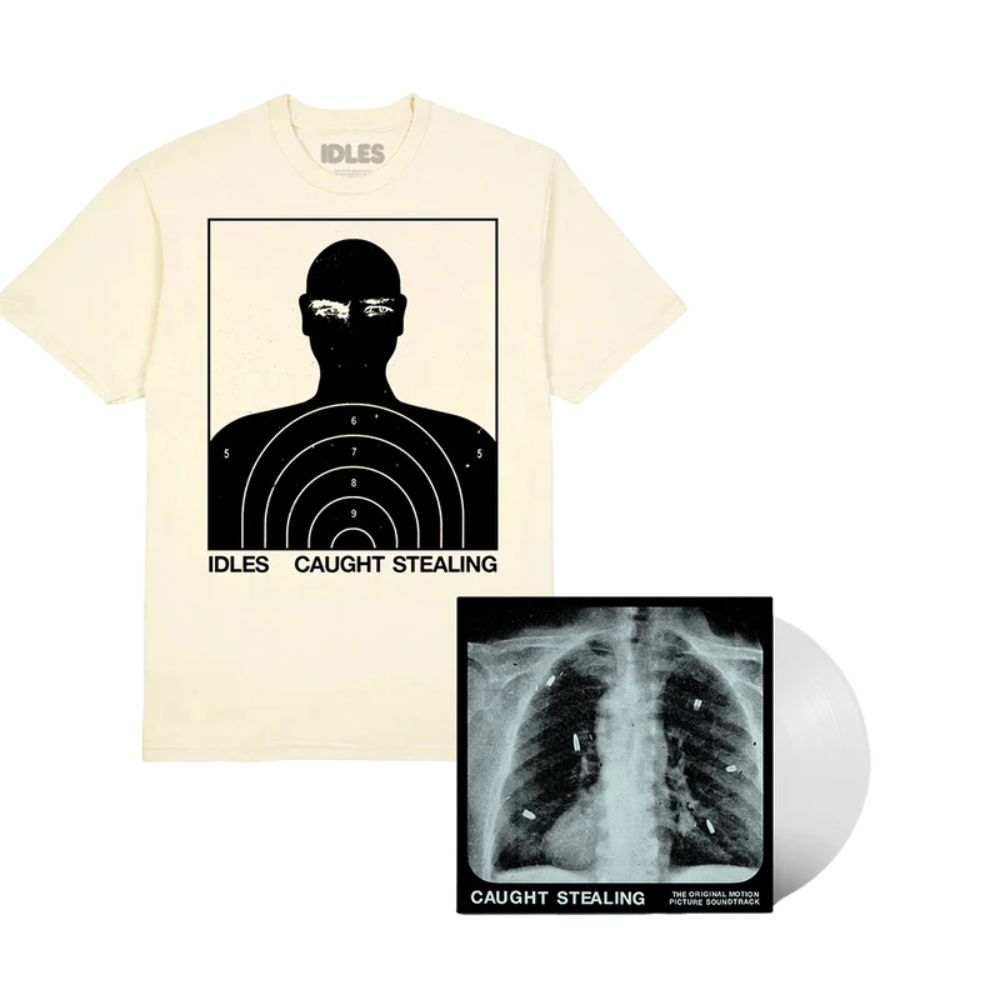 Caught Stealing Standard White LP Vinyl + T-Shirt Bundle
