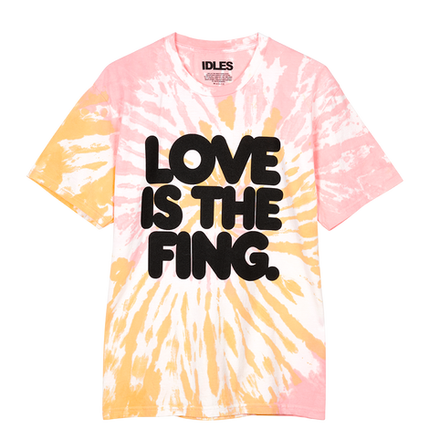 LOVE IS THE FING TIE-DYE T-SHIRT Front