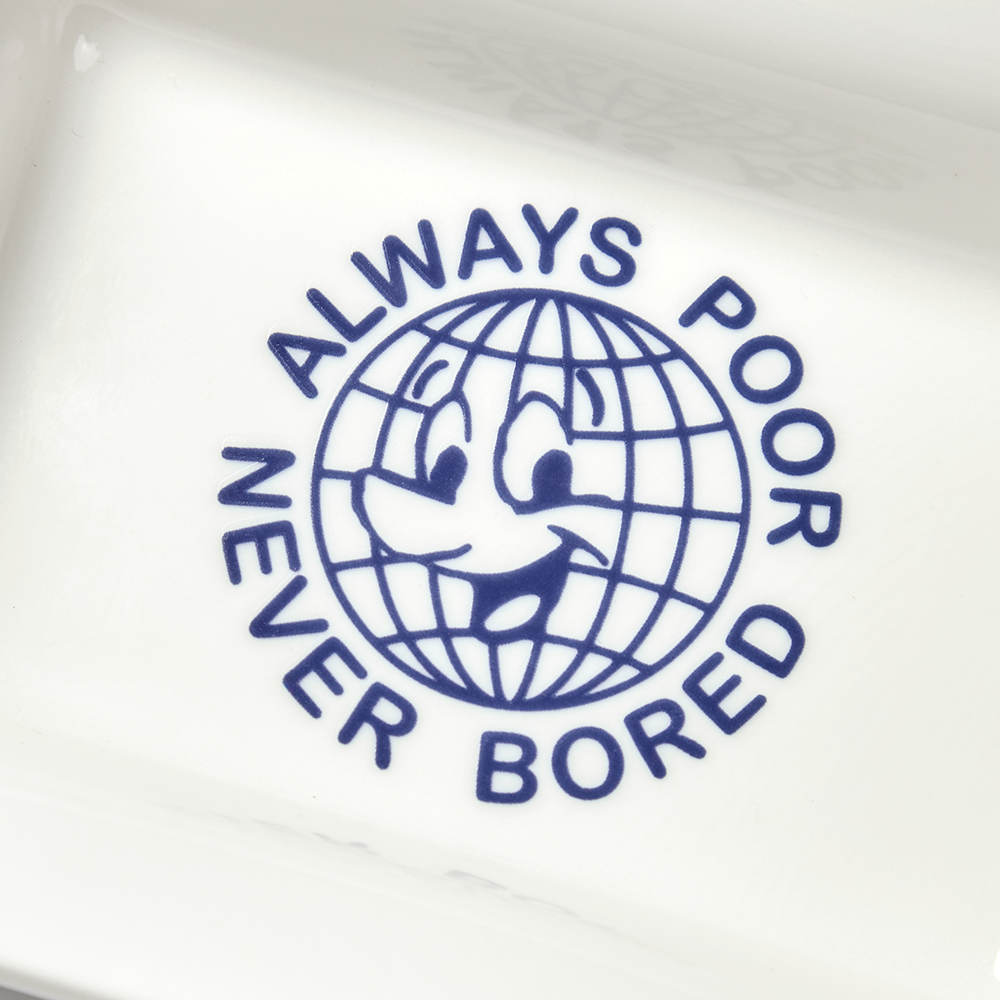 Always Poor Never Bored Ashtray Top Detail