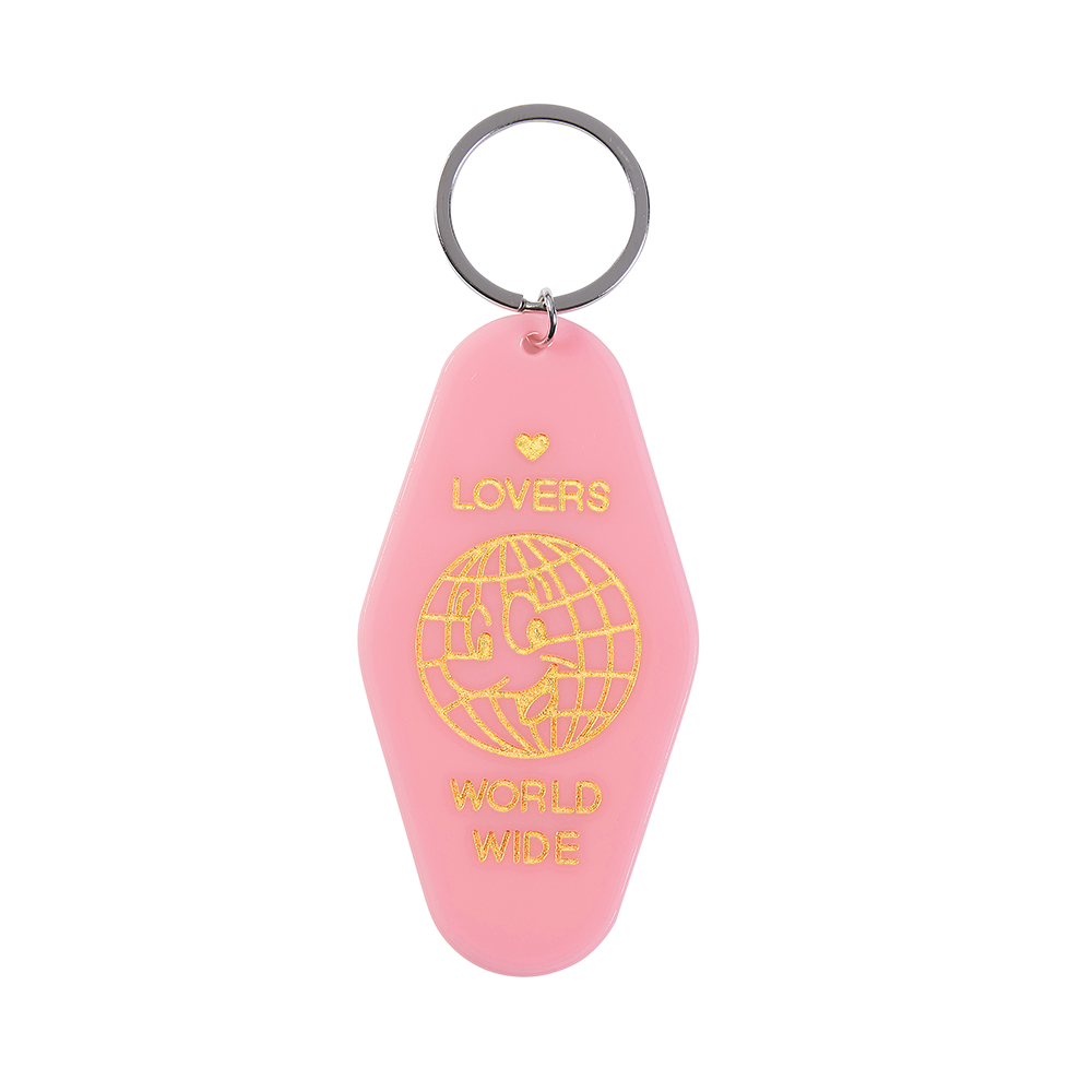 LOVERS PINK KEYRING Front