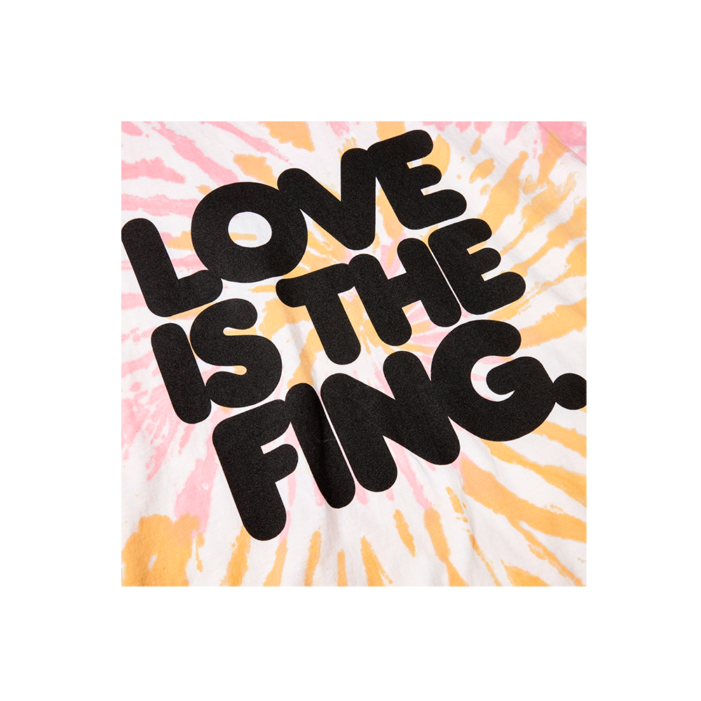 LOVE IS THE FING TIE-DYE T-SHIRT Detail 1
