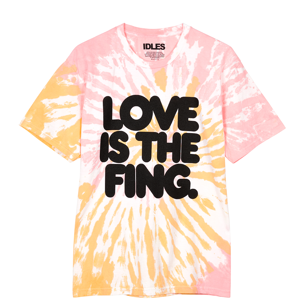 LOVE IS THE FING TIE-DYE T-SHIRT Front